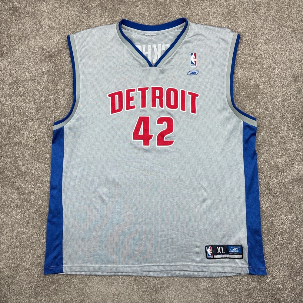 Vintage Y2K Reebok Detroit Pistons Jerry Stackhouse #42 Jersey XL